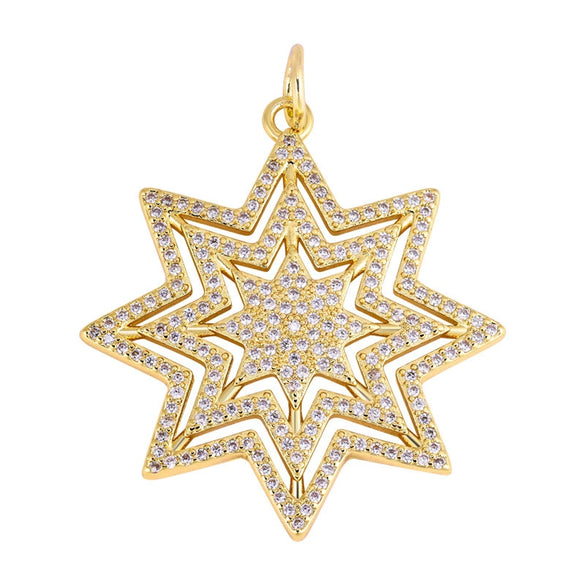Copper Jewelry Set With Starfish Shell Pendant Electroplated Totem Pattern For Women