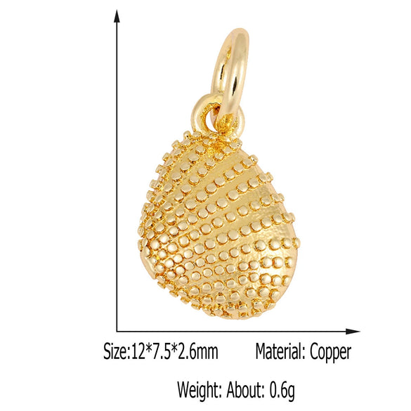 Copper Jewelry Set With Starfish Shell Pendant Electroplated Totem Pattern For Women