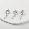 Copper Jewelry With Moon Star Inlaid Zircon Electroplated Pendant Accessories