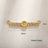 Copper Jewelry With Zircon Inlaid Letters Numbers Text Style Double Hanging Bracelet Necklace