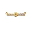 Copper Jewelry With Zircon Inlaid Letters Numbers Text Style Double Hanging Bracelet Necklace