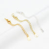 Copper 18K Gold Plated Lobster Buckle With Extended Chain And 14K Gold Tail Chain Handmade Necklace Coil Accessories