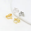 Copper 18K Gold Plated Triangle Ear Clip Diy Earrings Jewelry Accessories With Electroplating Treatment
