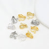 Copper 18K Gold Plated Triangle Ear Clip Diy Earrings Jewelry Accessories With Electroplating Treatment