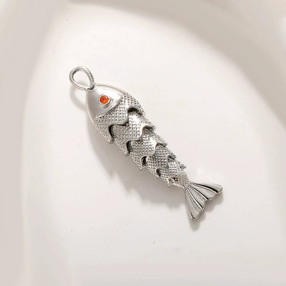 Copper 14K Goldplated Animal Koi Fish Jewelry Pendant For Bracelet Earrings Necklace Diy