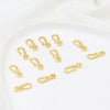 Copper 18K Goldplated Connecting Buckle Question Mark Hook Diy Handmade S Buckle Necklace Electroplated Versatile Minimalist
