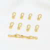 Copper 18K Goldplated Connecting Buckle Question Mark Hook Diy Handmade S Buckle Necklace Electroplated Versatile Minimalist