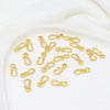 Copper 18K Goldplated Connecting Buckle Question Mark Hook Diy Handmade S Buckle Necklace Electroplated Versatile Minimalist