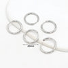 Copper 18K Real Gold Electroplated Coil Circle Earrings Jewelry Accessories