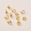 Copper 14K True Gold Plated Melon Buckle Pendant Necklace Bracelet Accessories