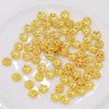 Copper 18K True Gold Plated Micro Zircon Torus Beaded Spacer Necklace Bracelet Diy Accessories