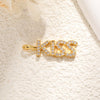 Copper Letter Shaped Love English Alphabet Necklace Pendant And Diy Bracelet Accessories With Electroplating And Rainbow Elements