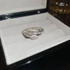 Copper Light Luxury Women's Ring Set With Zirconia Hollow Butterfly Flower Design