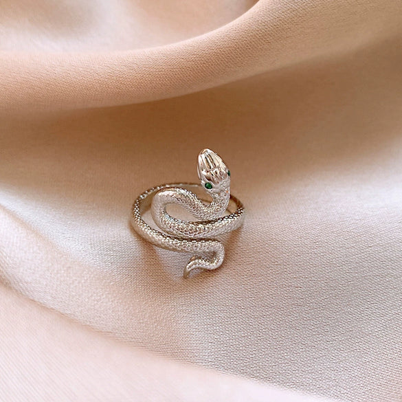 Copper Light Luxury Women's Ring Set With Zirconia Hollow Butterfly Flower Design