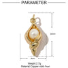 Copper Love Mushroom Scissors Horseshoe Conch Sea Star Shell Pendant Necklace Diy Jewelry Accessories Electroplated