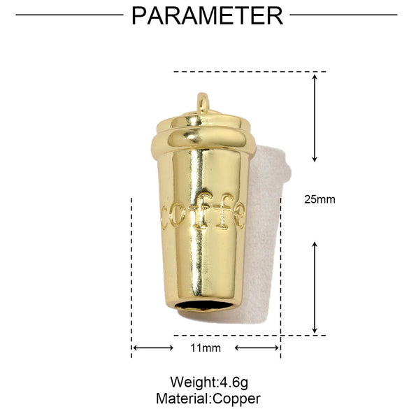 Copper Love Mushroom Scissors Horseshoe Conch Sea Star Shell Pendant Necklace Diy Jewelry Accessories Electroplated