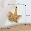 Copper Marine Life Animal Pattern Microinlaid Pendant Necklace Earrings Diy Jewelry Electroplated