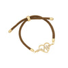 Copper Micro Inlaid Butterfly And Cross Virgin Drawable Bracelet Gold Plated Micropaved For Women