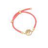 Copper Micro Inlaid Butterfly And Cross Virgin Drawable Bracelet Gold Plated Micropaved For Women