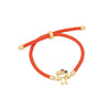 Copper Micro Inlaid Butterfly And Cross Virgin Drawable Bracelet Gold Plated Micropaved For Women