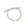 Copper Micro Inlaid Butterfly And Cross Virgin Drawable Bracelet Gold Plated Micropaved For Women
