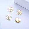 Copper Micro Inlaid Electroplated Gold Water Drop Stone Pendant Charm Smooth Oval Jewelry Accessory For Women