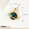 Copper Microinlaid Fantasy Planet Star Sun Moon Constellation Heart Shape Animal Zodiac Electroplated Necklace Pendant