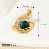 Copper Microinlaid Fantasy Planet Star Sun Moon Constellation Heart Shape Animal Zodiac Electroplated Necklace Pendant