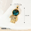 Copper Microinlaid Fantasy Planet Star Sun Moon Constellation Heart Shape Animal Zodiac Electroplated Necklace Pendant