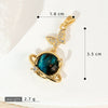 Copper Microinlaid Fantasy Planet Star Sun Moon Constellation Heart Shape Animal Zodiac Electroplated Necklace Pendant