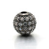 Copper Microinlaid Spherical Beads Bracelet Electroplated Beaded Jewelry