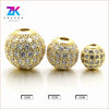 Copper Microinlaid Spherical Beads Bracelet Electroplated Beaded Jewelry
