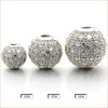Copper Microinlaid Spherical Beads Bracelet Electroplated Beaded Jewelry