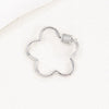 Copper Microinlaid Zircon Minimalist Geometric Butterfly Peach Heart Jewelry Buckle Pendant For Necklace Bracelet Connector Electroplated