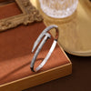 Copper Microinlaid Zircon Women's Bracelet With Festival Element And Diamond Design