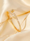Copper Microinlaid Zircon Women's Bracelet With Festival Element And Diamond Design