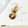 Copper Micropaved Animal Zodiac Leopard Head Necklace Pendant