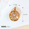 Copper Micropaved Pendant Necklace Accessories With Snowflake Eight Mans Star Leaf And Flower Patterns For Women