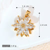 Copper Micropaved Pendant Necklace Accessories With Snowflake Eight Mans Star Leaf And Flower Patterns For Women