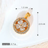 Copper Micropaved Pendant Necklace Accessories With Snowflake Eight Mans Star Leaf And Flower Patterns For Women