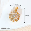 Copper Micropaved Pendant Necklace Accessories With Snowflake Eight Mans Star Leaf And Flower Patterns For Women