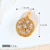 Copper Micropaved Pendant Necklace Accessories With Snowflake Eight Mans Star Leaf And Flower Patterns For Women