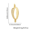Copper Micropaved Zircon Colorful Sixpointed Sunflower Geometric Fashion Diy Jewelry Connection Material