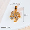 Copper Minimalist Rotatable Four Leaf Clover Flower Pendant Jewelry Accessories Electroplated