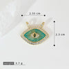 Copper Multicolor Micro Eye Pendant Jewelry Dripping Oil Treatment Women's Necklace