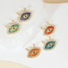 Copper Multicolor Micro Eye Pendant Jewelry Dripping Oil Treatment Women's Necklace