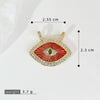 Copper Multicolor Micro Eye Pendant Jewelry Dripping Oil Treatment Women's Necklace