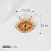 Copper Multicolor Micro Eye Pendant Jewelry Dripping Oil Treatment Women's Necklace