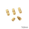 Copper Nut Screw Capsule Connection Buckle Jewelry Accessories For Diy Handmade Bracelets And Necklaces