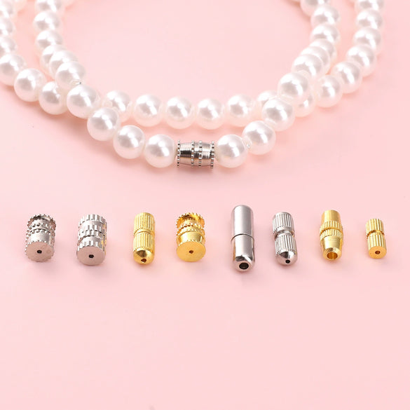Copper Nut Screw Capsule Connection Buckle Jewelry Accessories For Diy Handmade Bracelets And Necklaces